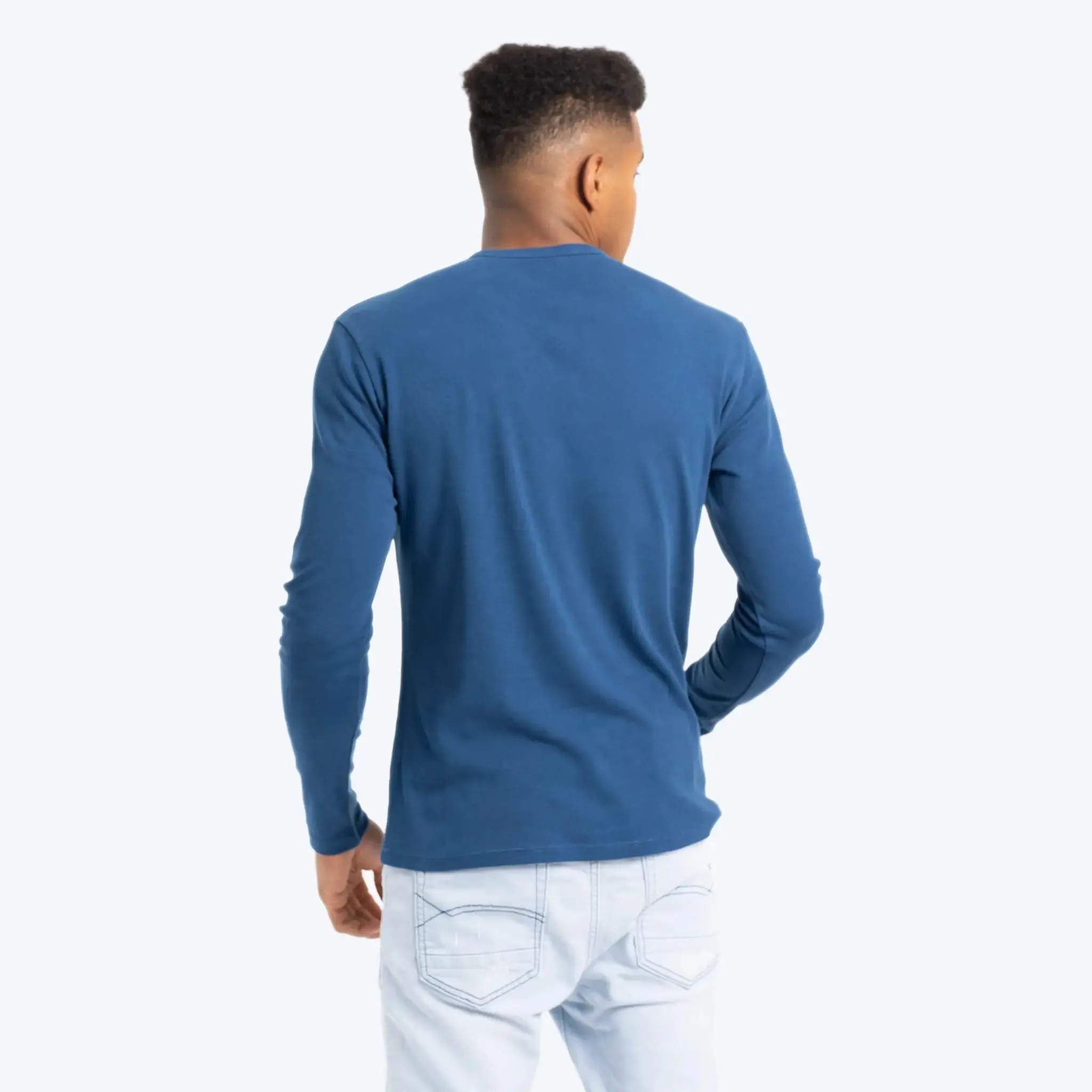 3 Pack - Men's Organic Pima Cotton Long Sleeve Shirts