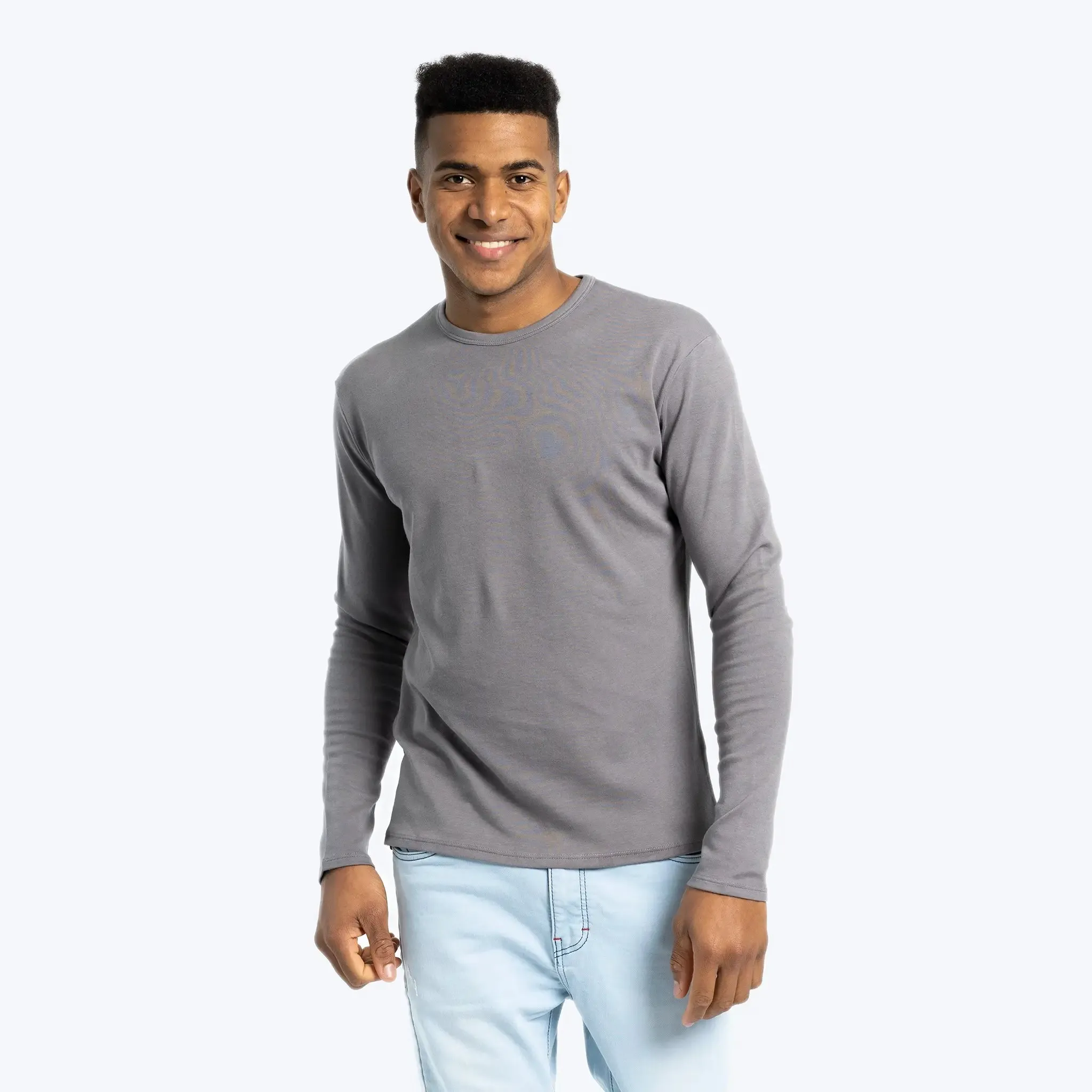 3 Pack - Men's Organic Pima Cotton Long Sleeve Shirts