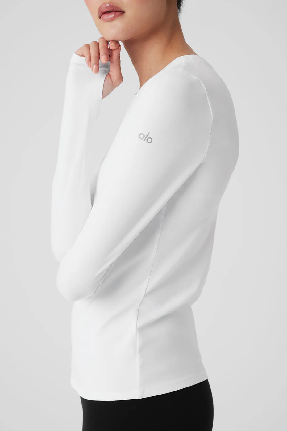 Alosoft Finesse Long Sleeve - White