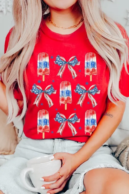 America Popsicle Graphic T Shirts