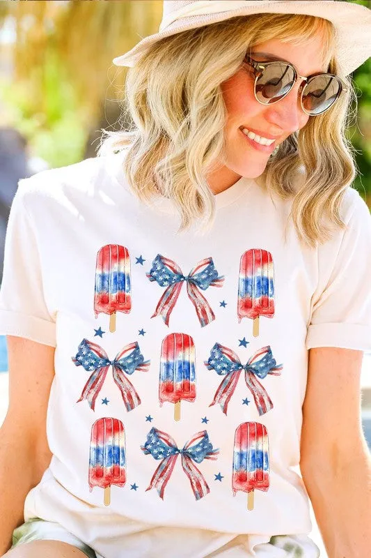 America Popsicle Graphic T Shirts