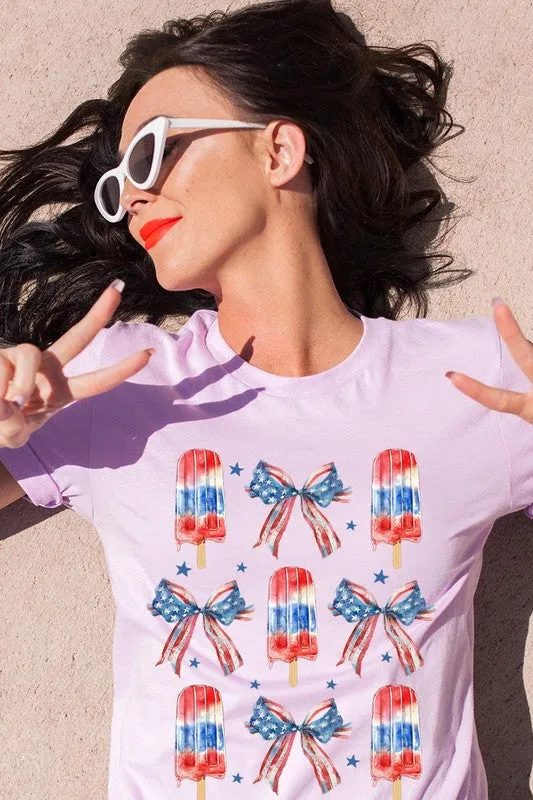 America Popsicle Graphic T Shirts