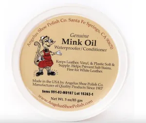 Angelus Mink Oil - Small Tub 3.4 Ounce