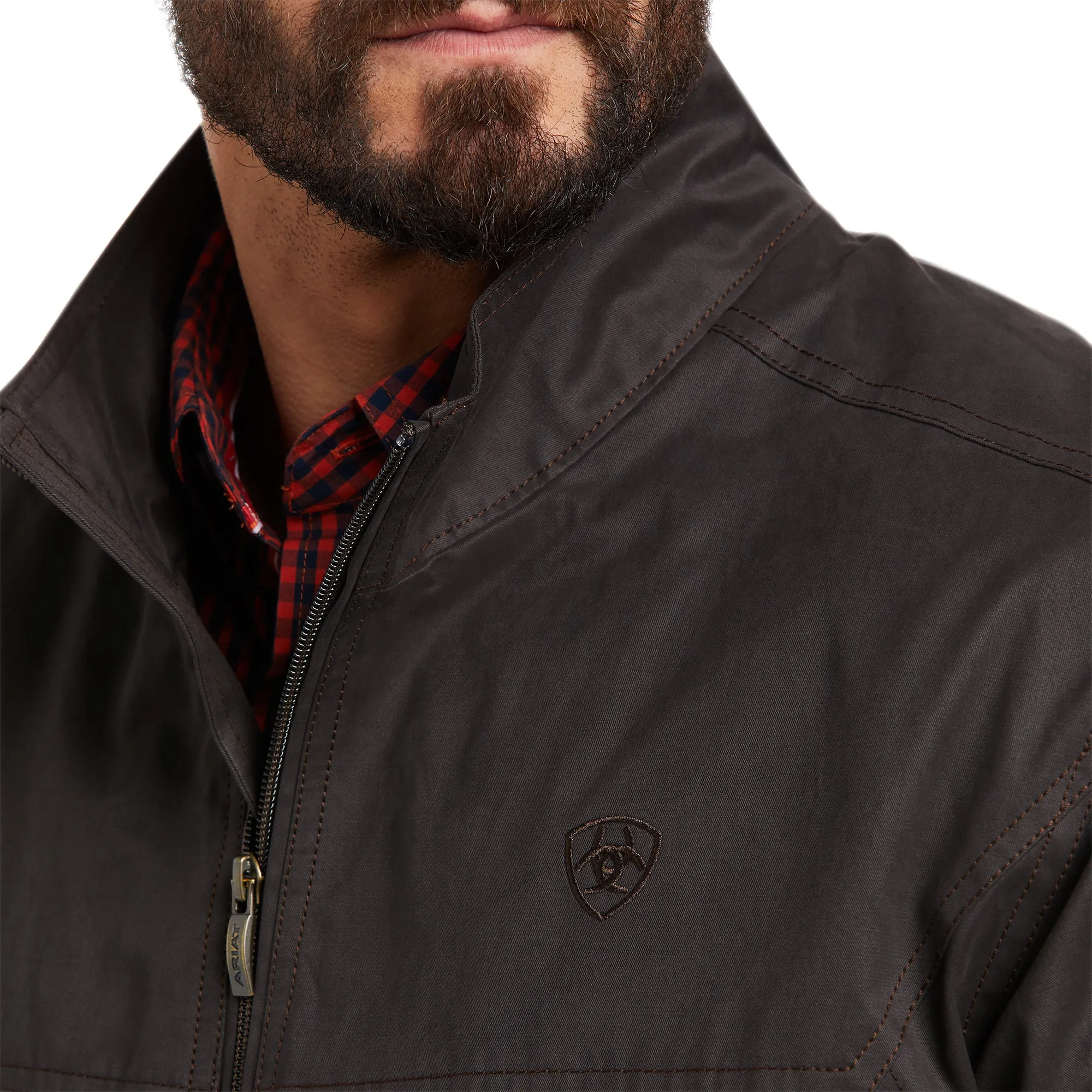 Ariat Men's Grizzly Canvas Espresso Lightweight CC Jacket 10037498