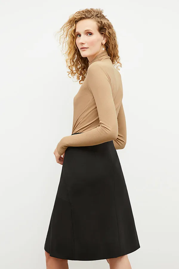 Axam Layering Turtleneck - Ribbed Pima Cotton :: Camel