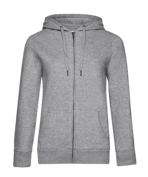 BC Queen zipped hooded | Heather Grey