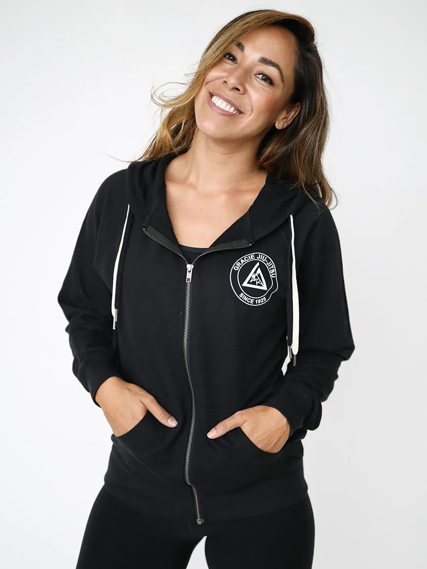 Black Gracie Zip Hoodie