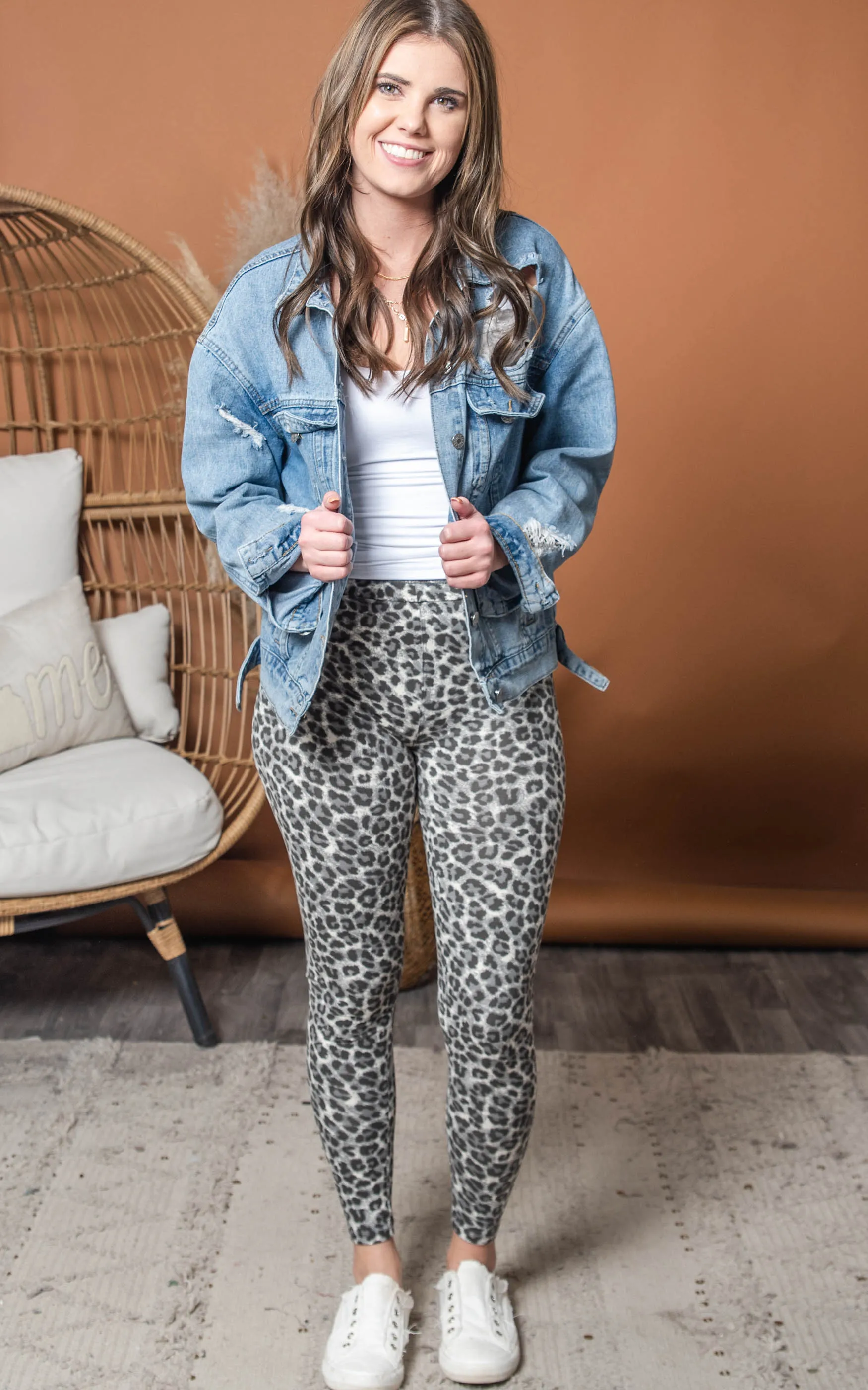 Brushed Buttery Soft Leopard Leggings