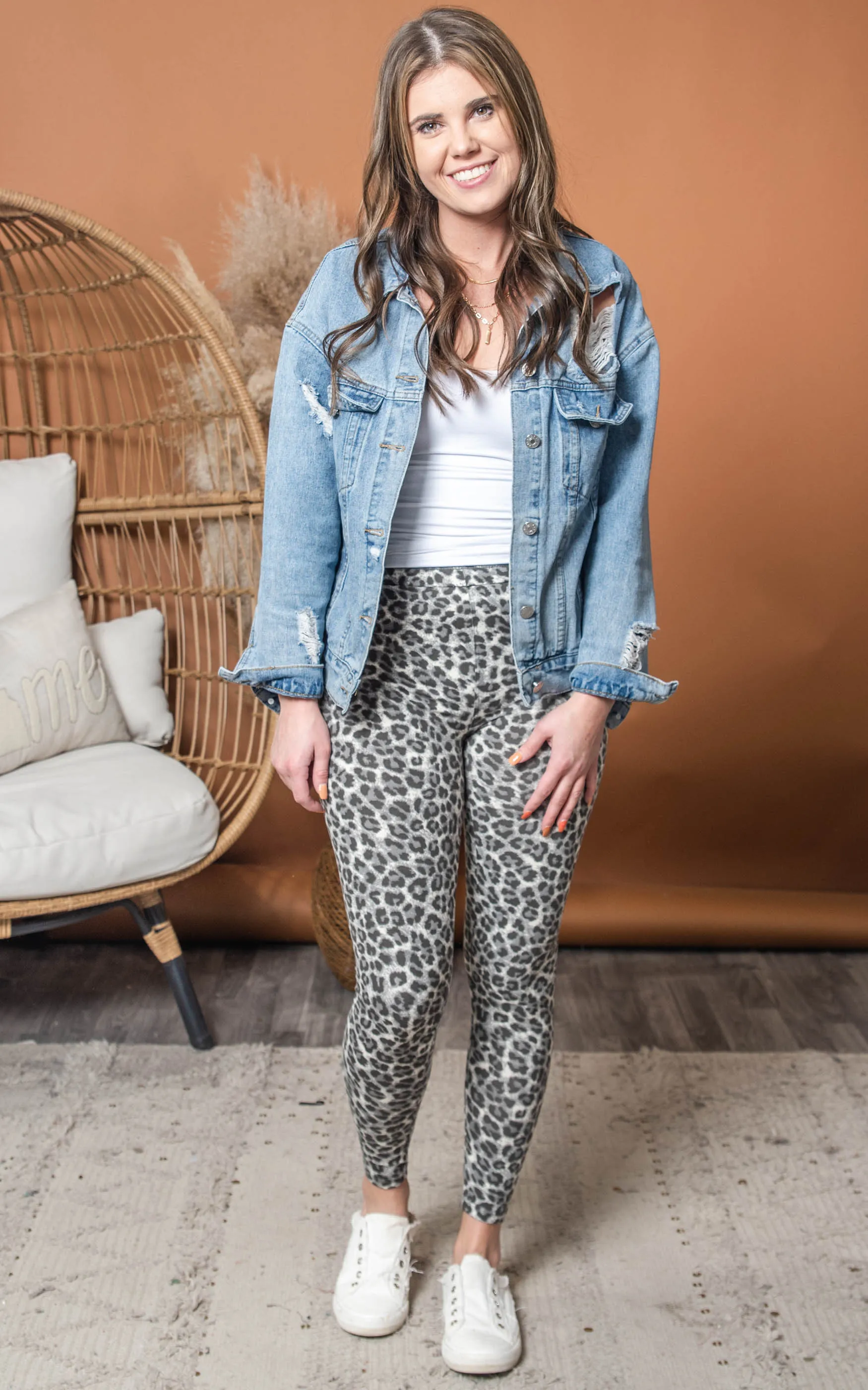 Brushed Buttery Soft Leopard Leggings