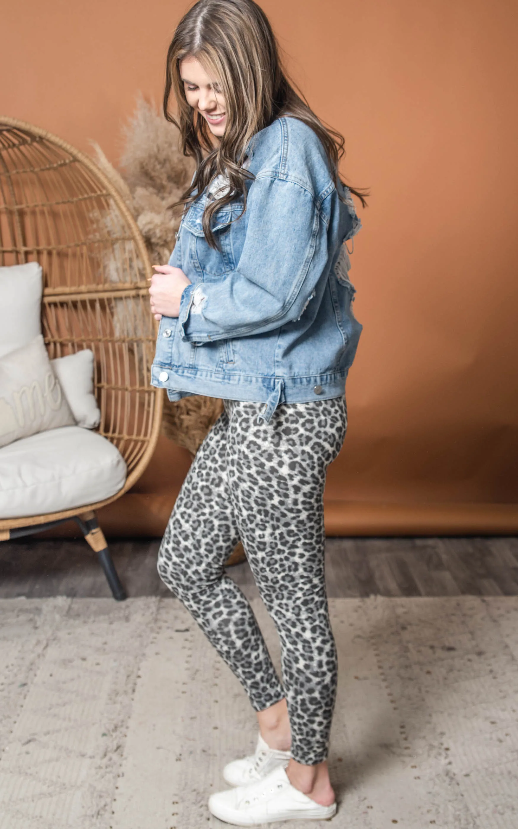 Brushed Buttery Soft Leopard Leggings