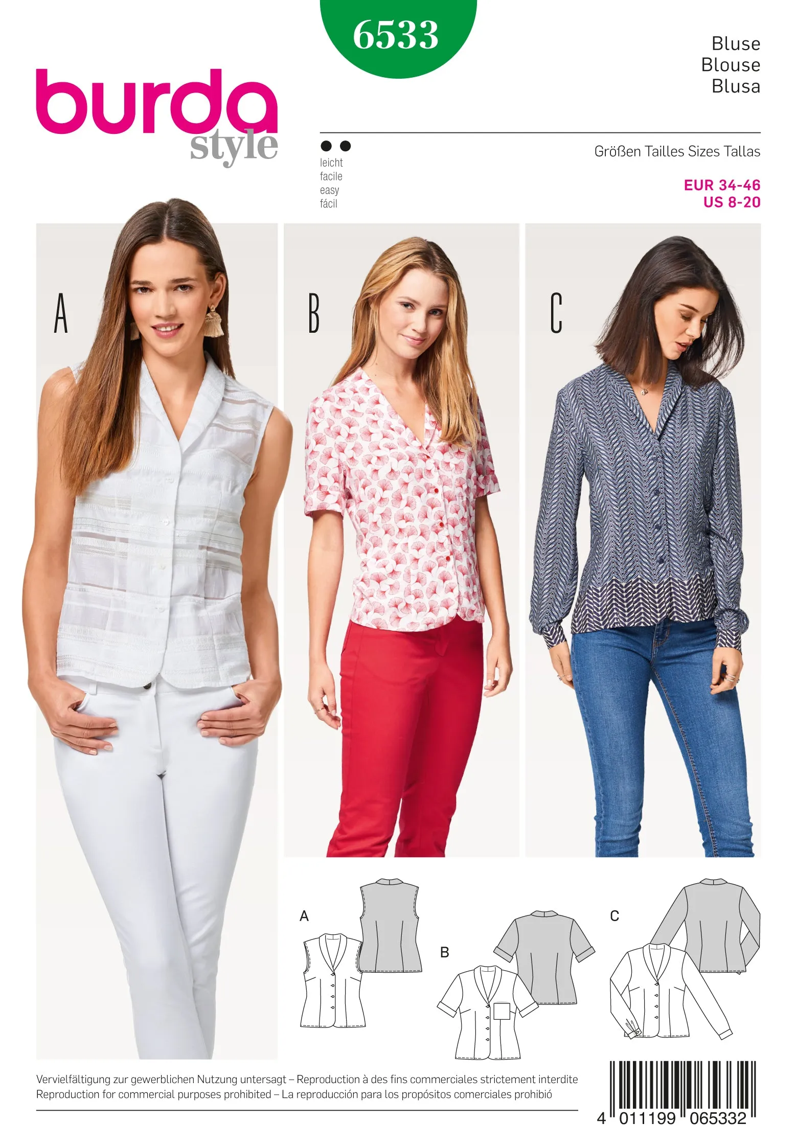 Burda Blouses 6533