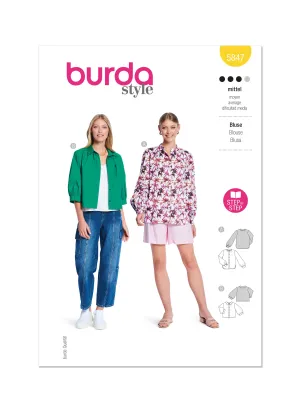 Burda Pattern B5847 Misses' Top Vest