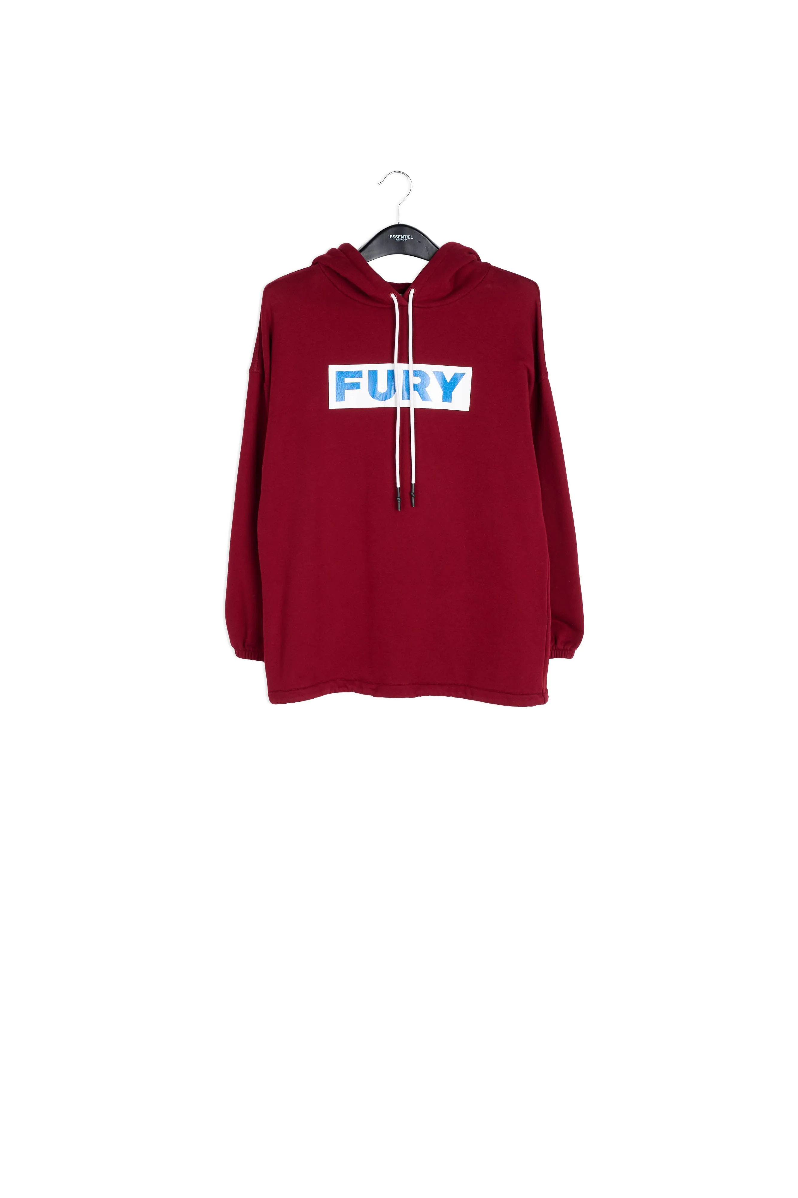 Burgundy cotton-jersey 'Fury' sweatshirt