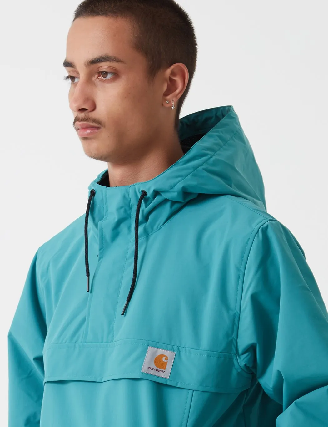 Carhartt-WIP Nimbus Half-Zip Jacket (Un-Lined) - Soft Teal