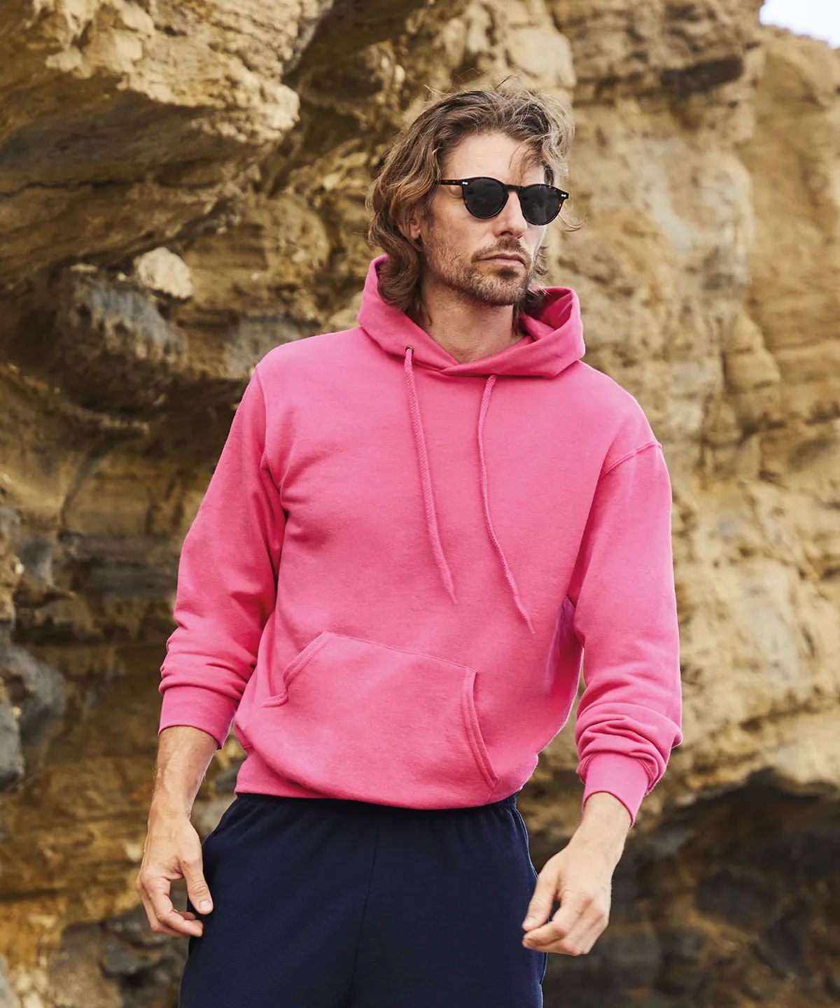 Classic 80/20 hooded sweatshirt | Heather Red