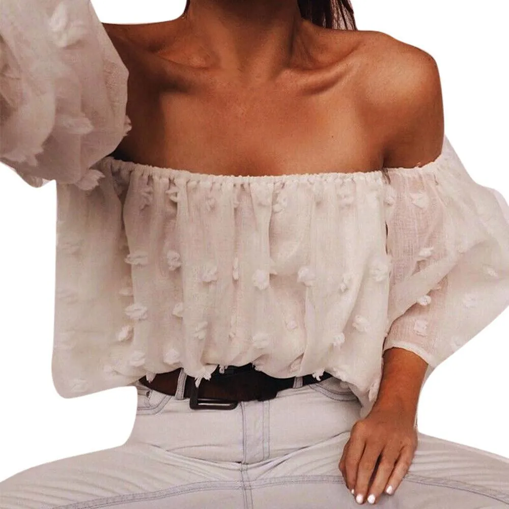 Classic Floral Off Shoulder Blouse