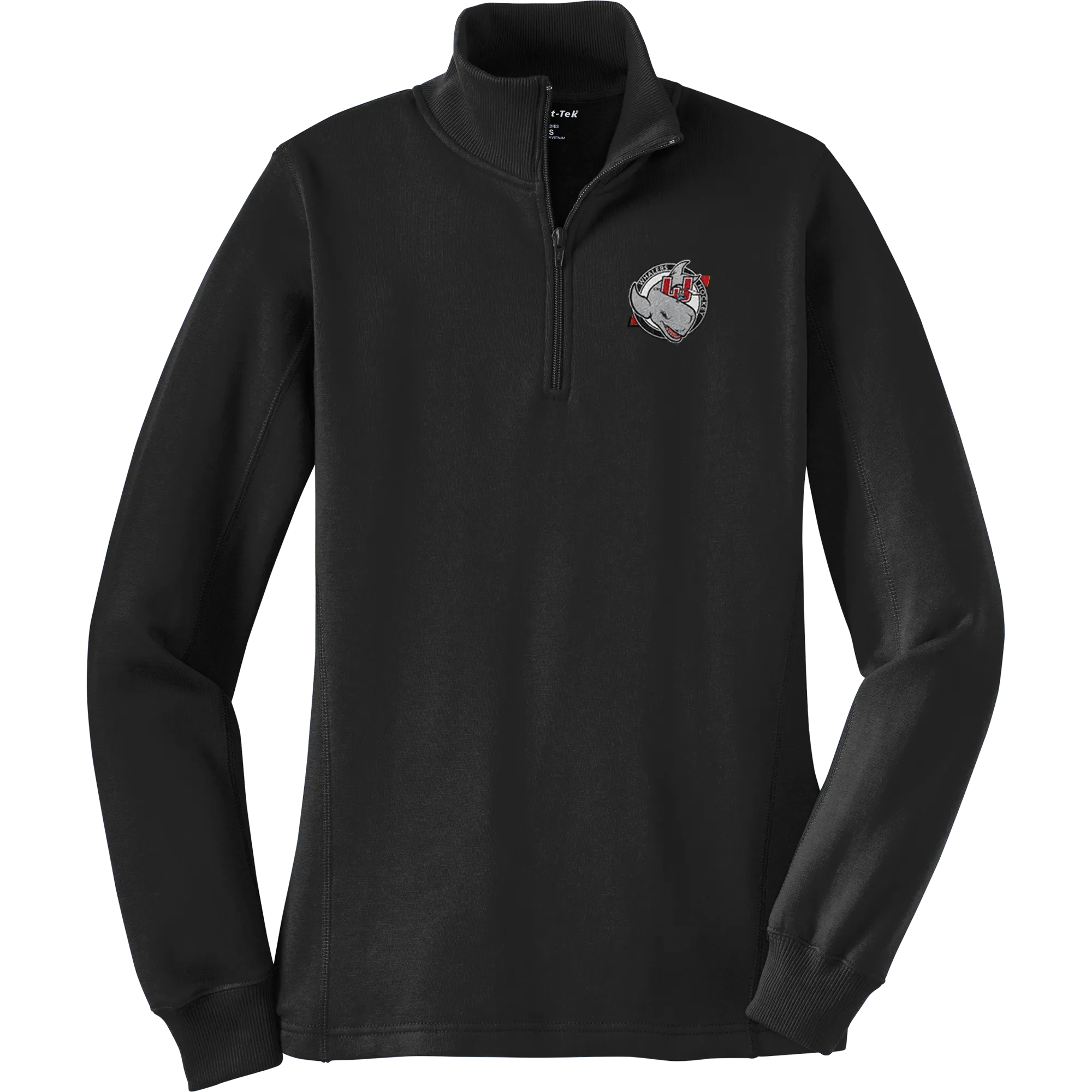 CT Whalers Tier 2 Ladies 1/4-Zip Sweatshirt