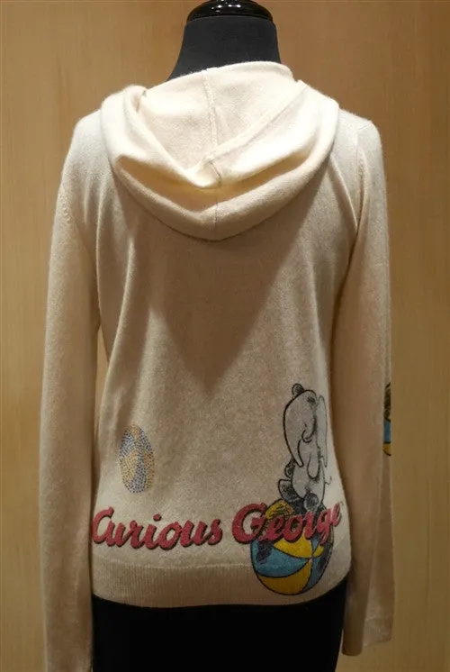 Curious George Cashmere Hoodie Sweater