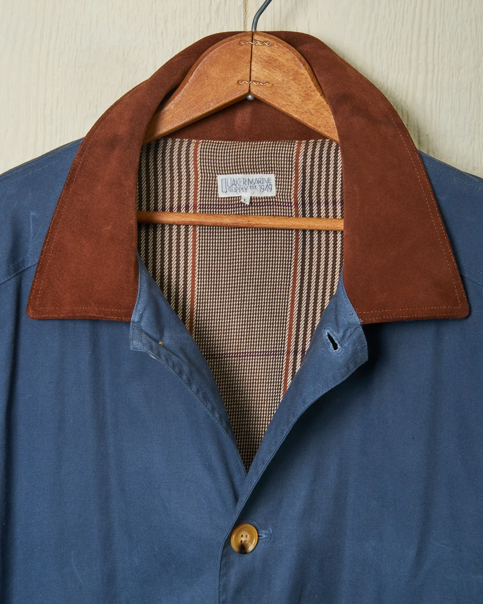 Gamekeeper Jacket in Navy Waxed Canvas