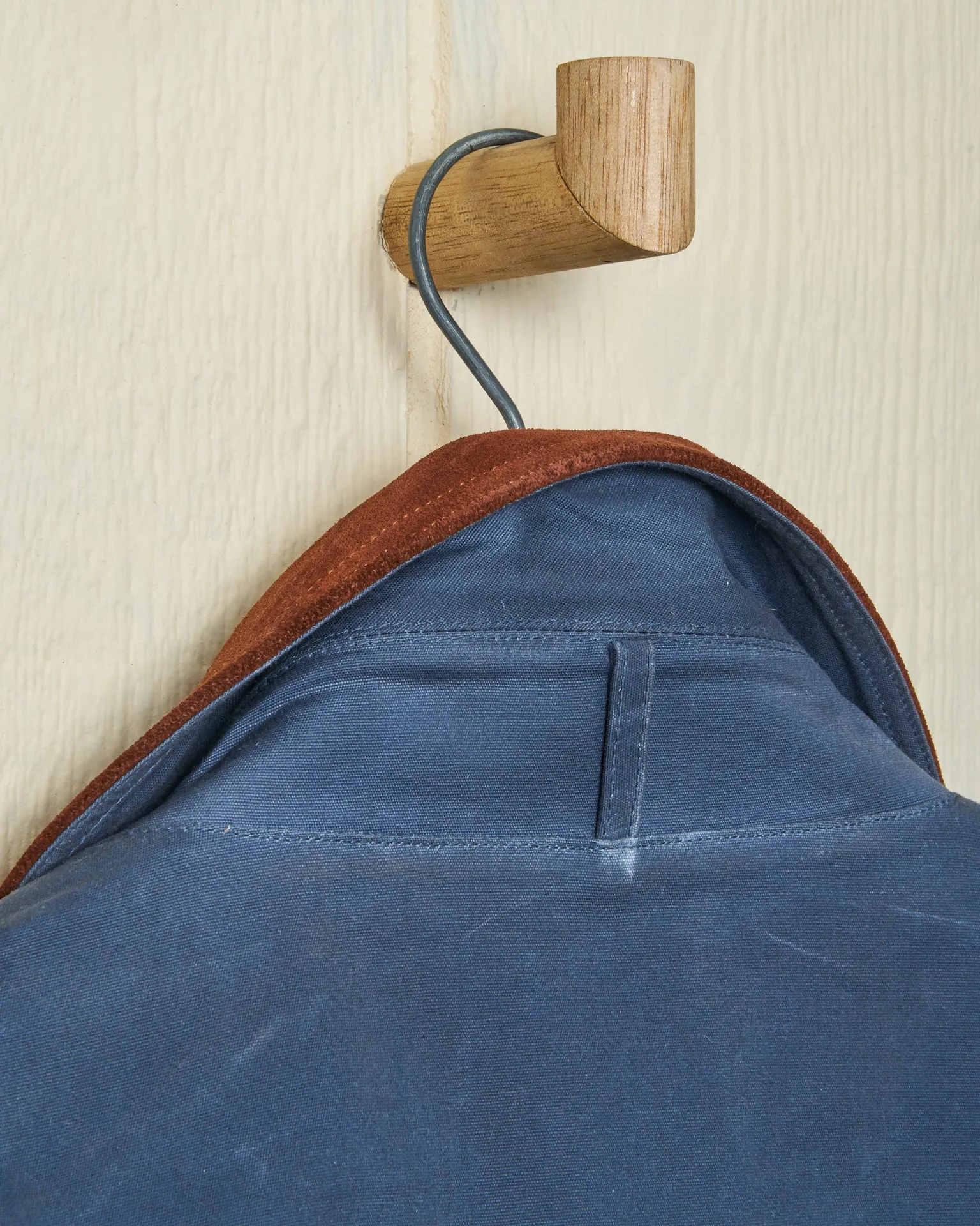 Gamekeeper Jacket in Navy Waxed Canvas