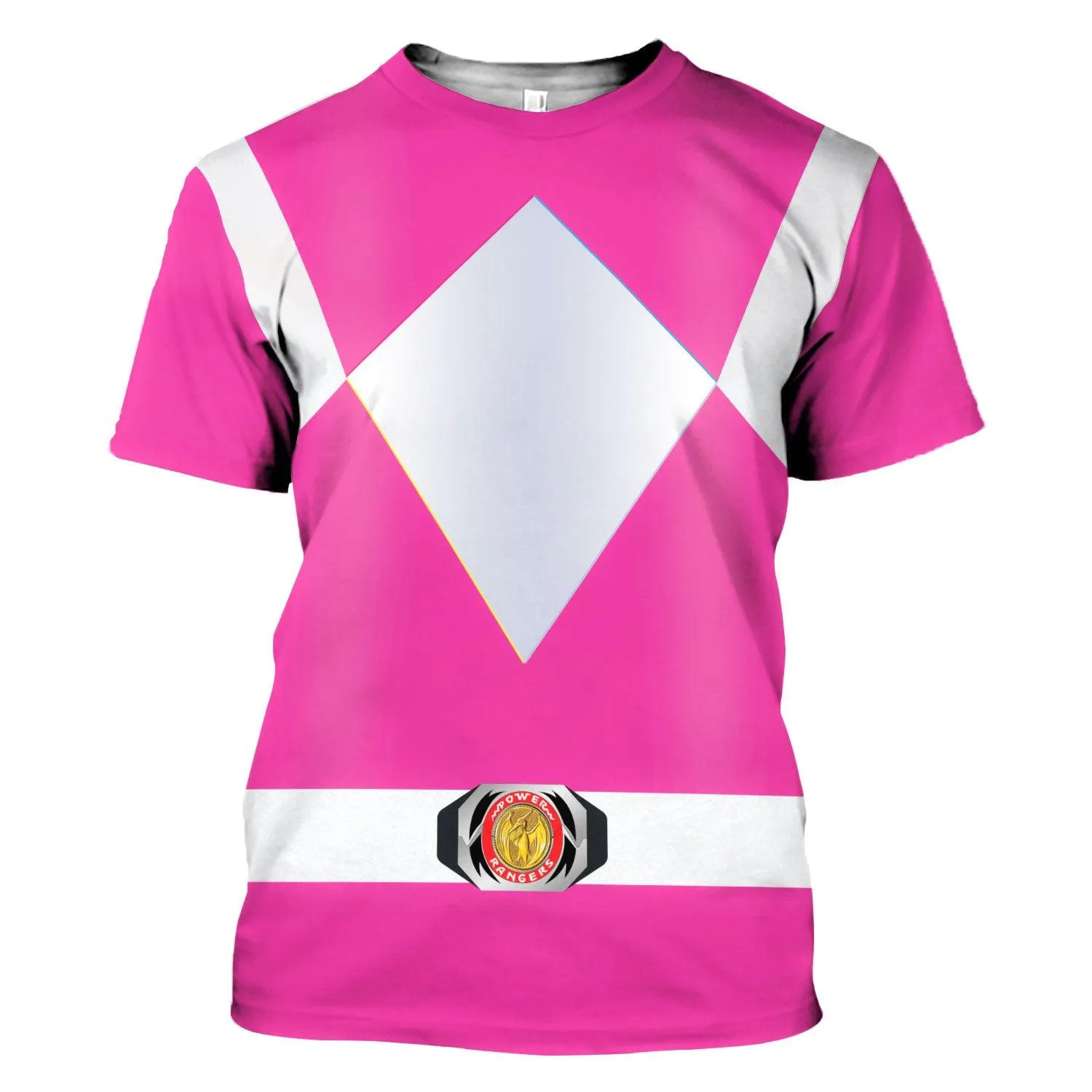 Gearhomie Unisex Tracksuit Hoodies Pink Power Ranger 3D Costumes