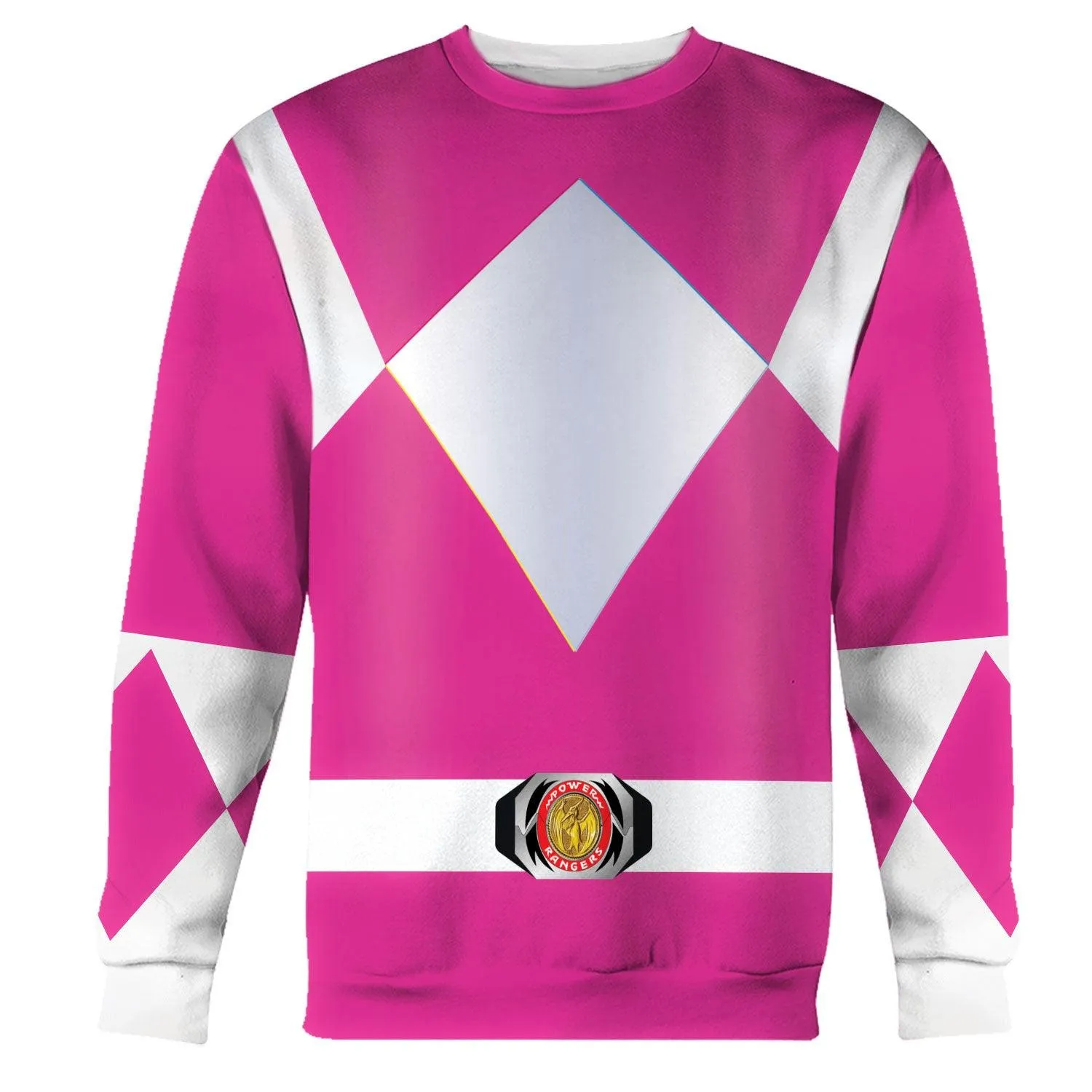 Gearhomie Unisex Tracksuit Hoodies Pink Power Ranger 3D Costumes