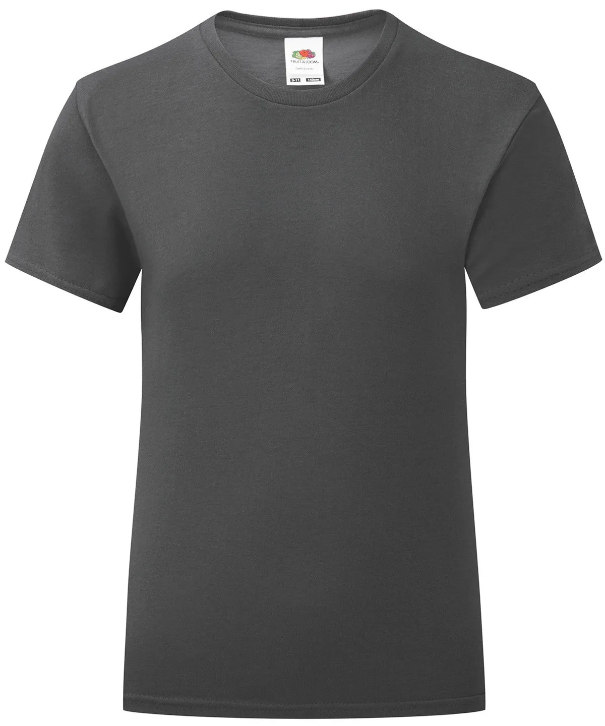 Girls iconic T | Light Graphite