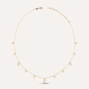 Gold-Filled Pave Gypsy Glam Necklace