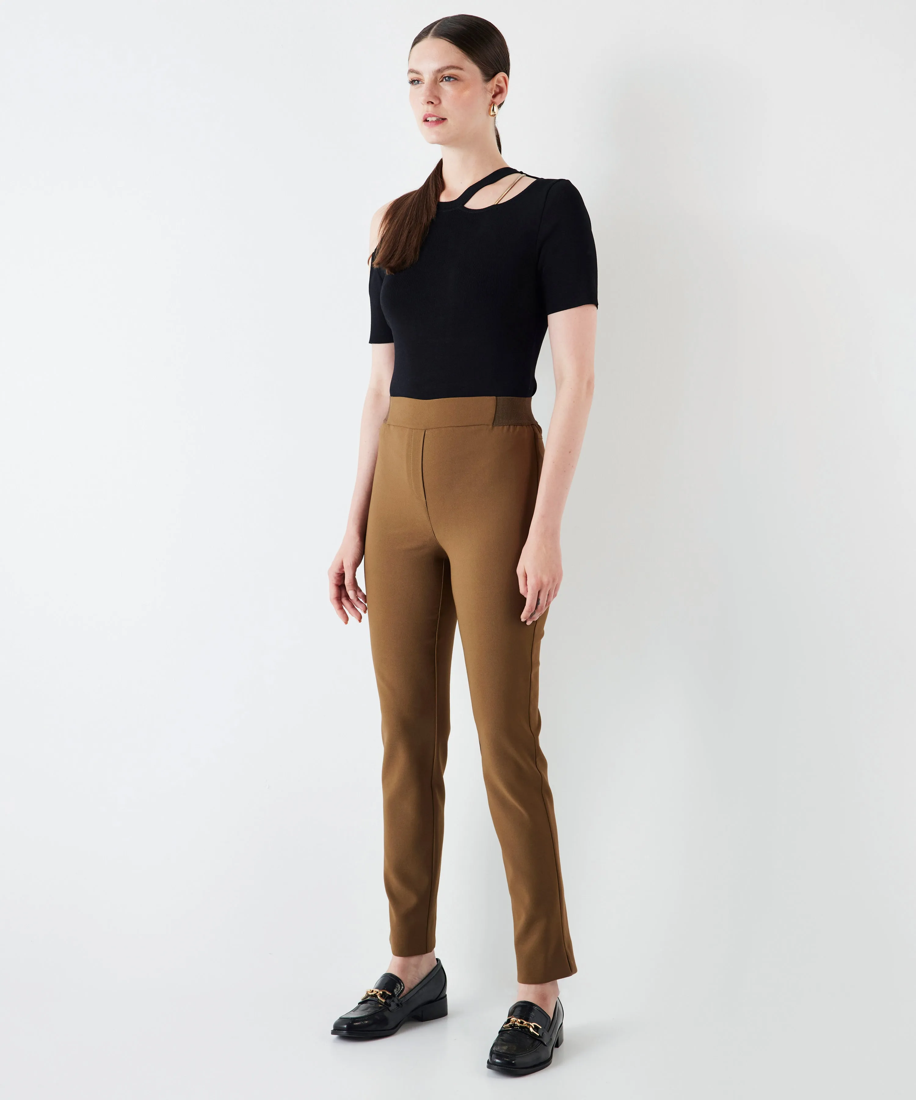 Ipekyol Trousers With Elastic Waist Brown