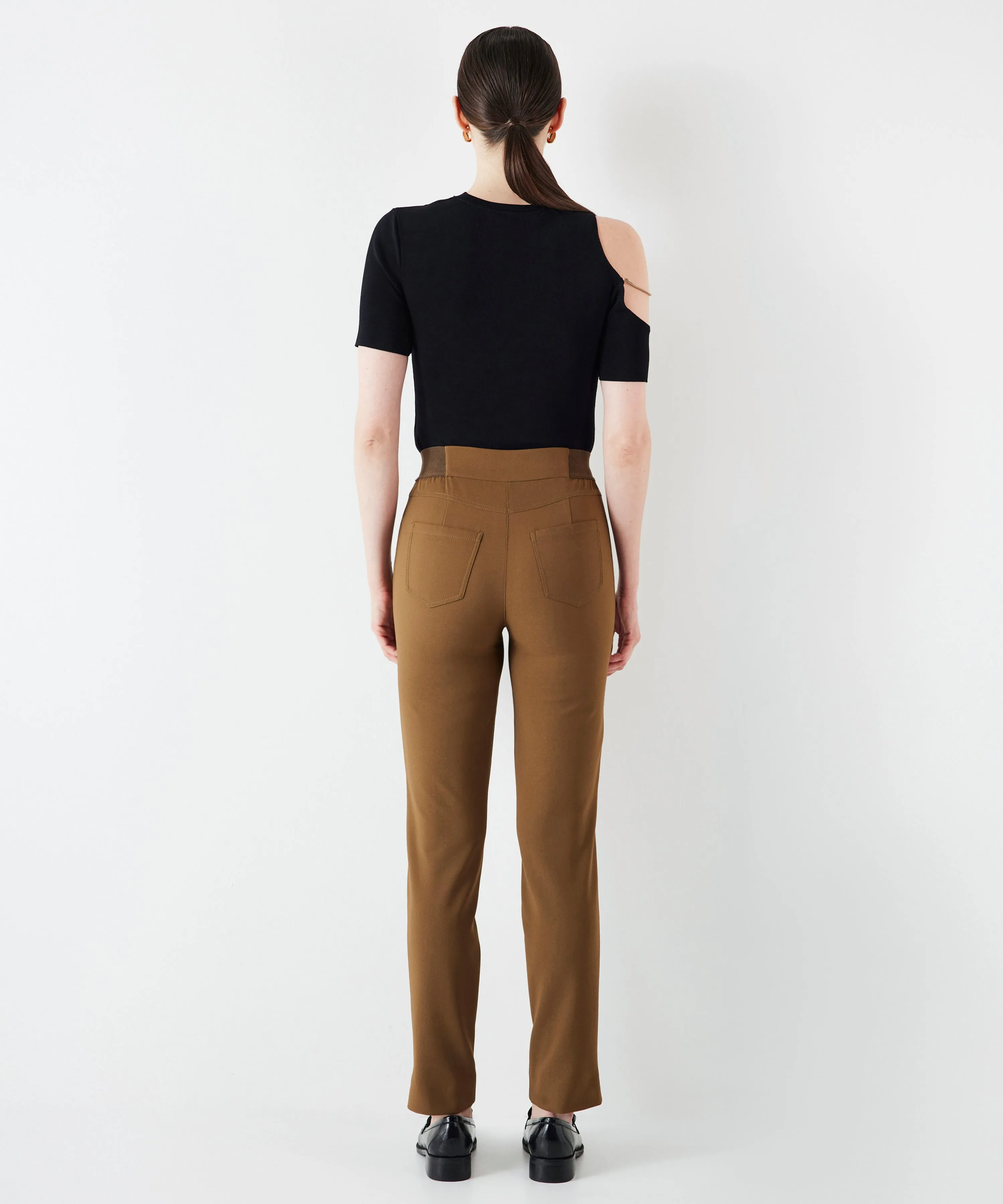 Ipekyol Trousers With Elastic Waist Brown