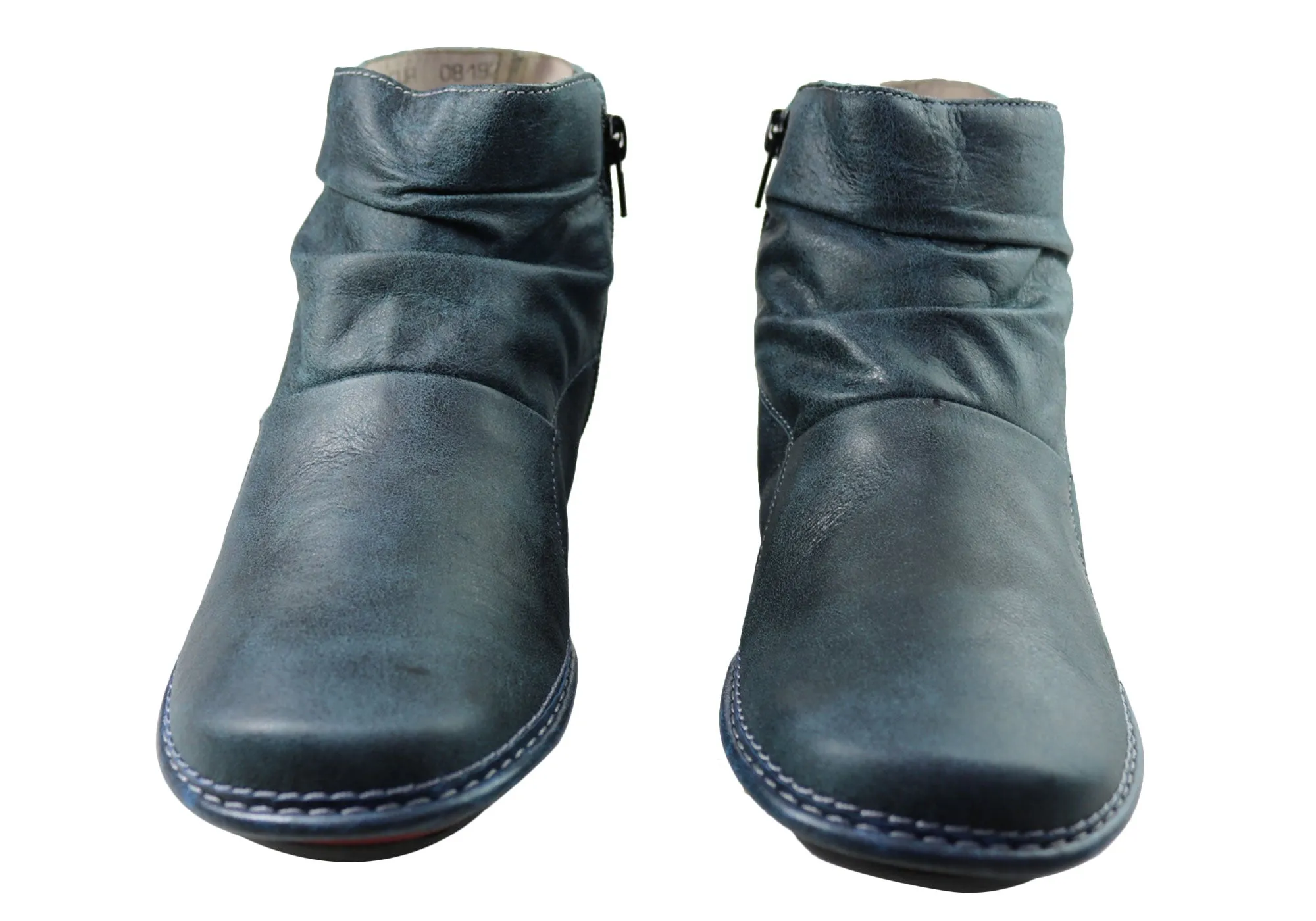 J Gean Cove Womens Comfortable Leather Ankle Boots Made In Brazil