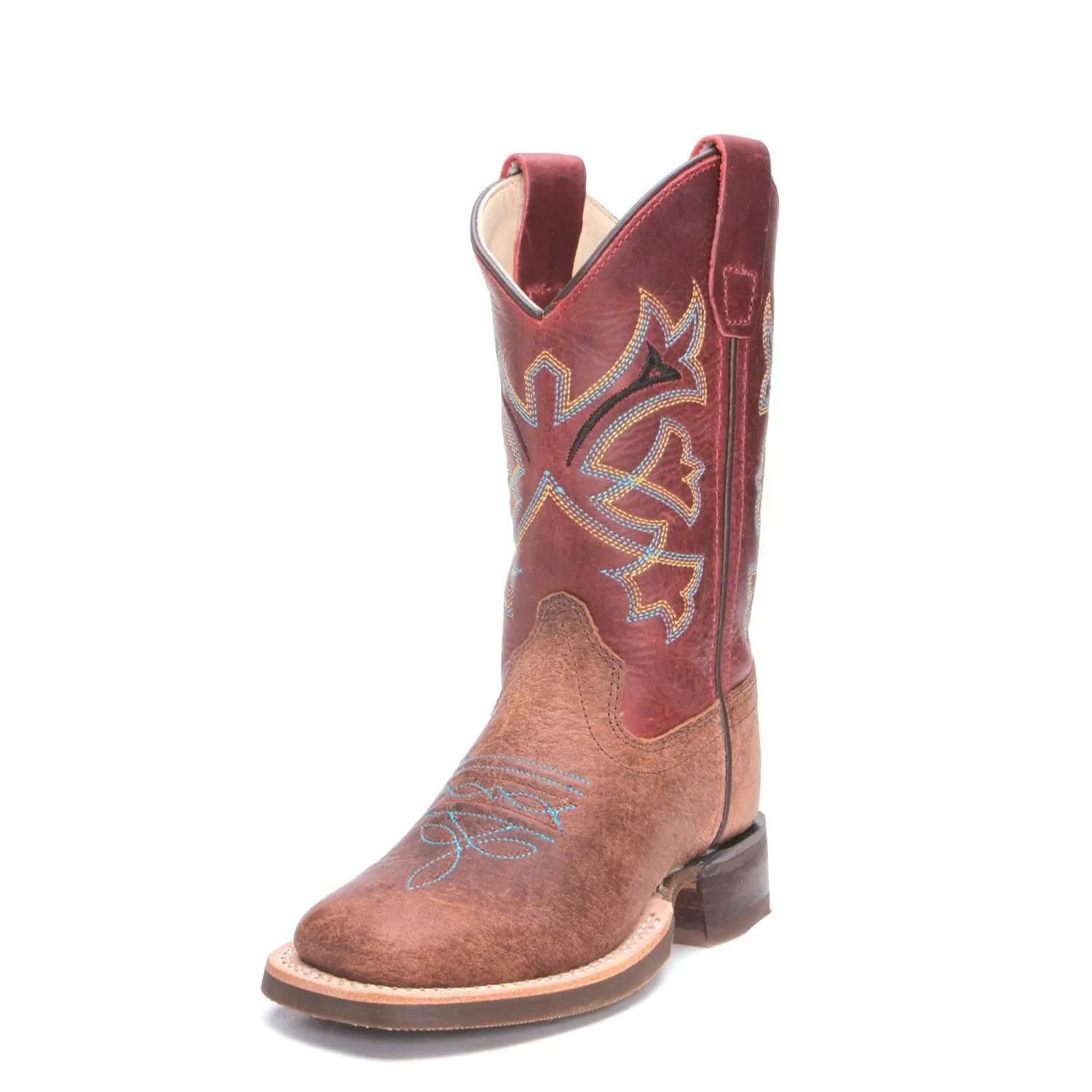 Jama Old West Children Boys Rust Red Cowboy Boots Style BSC1912