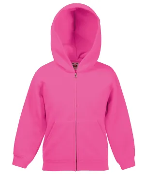 Kids classic hooded sweatshirt jacket | Fuchsia