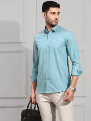 Men 100% Cotton Shirt Light Blue CL2 GT24