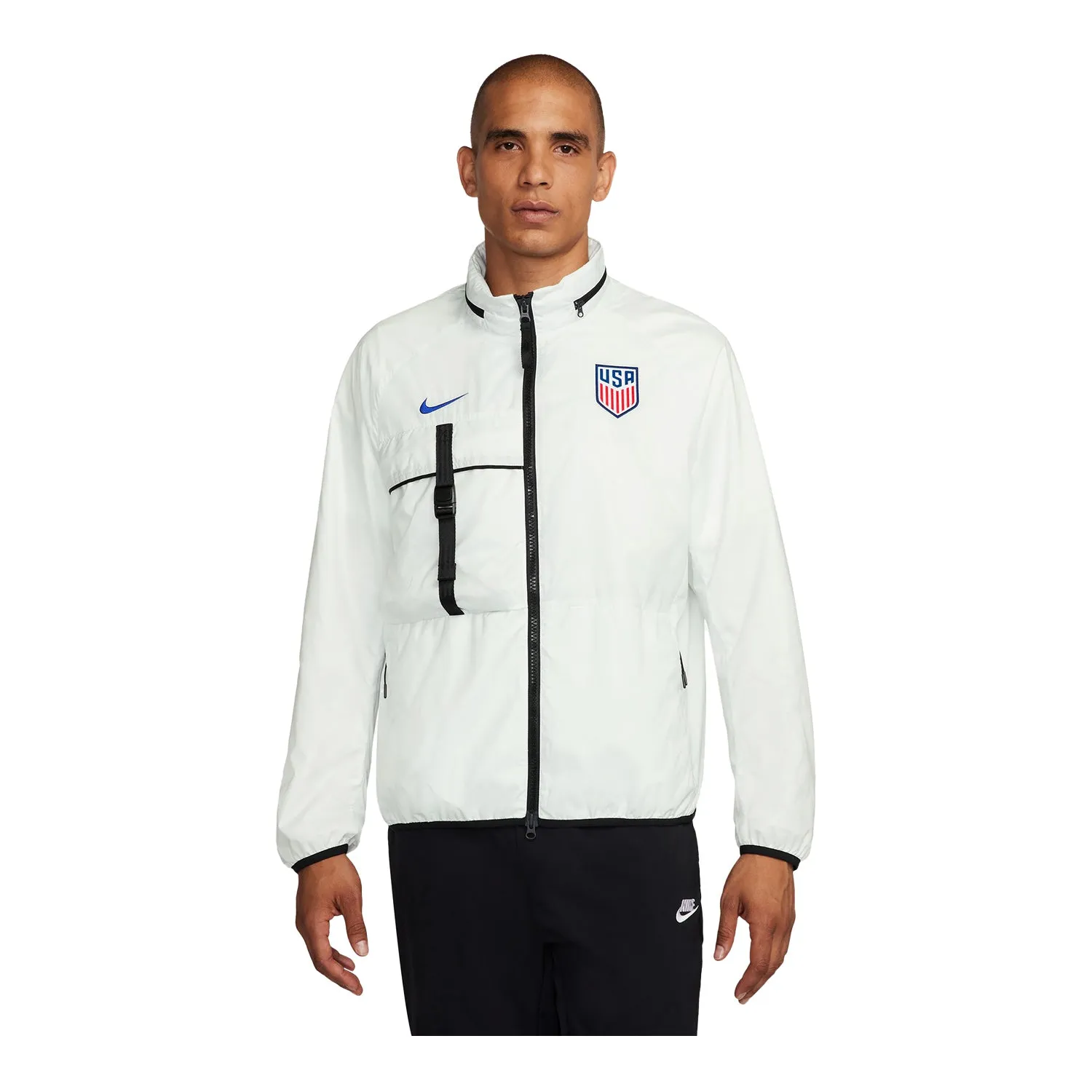 Men's Nike USA Halo Anthem White Jacket