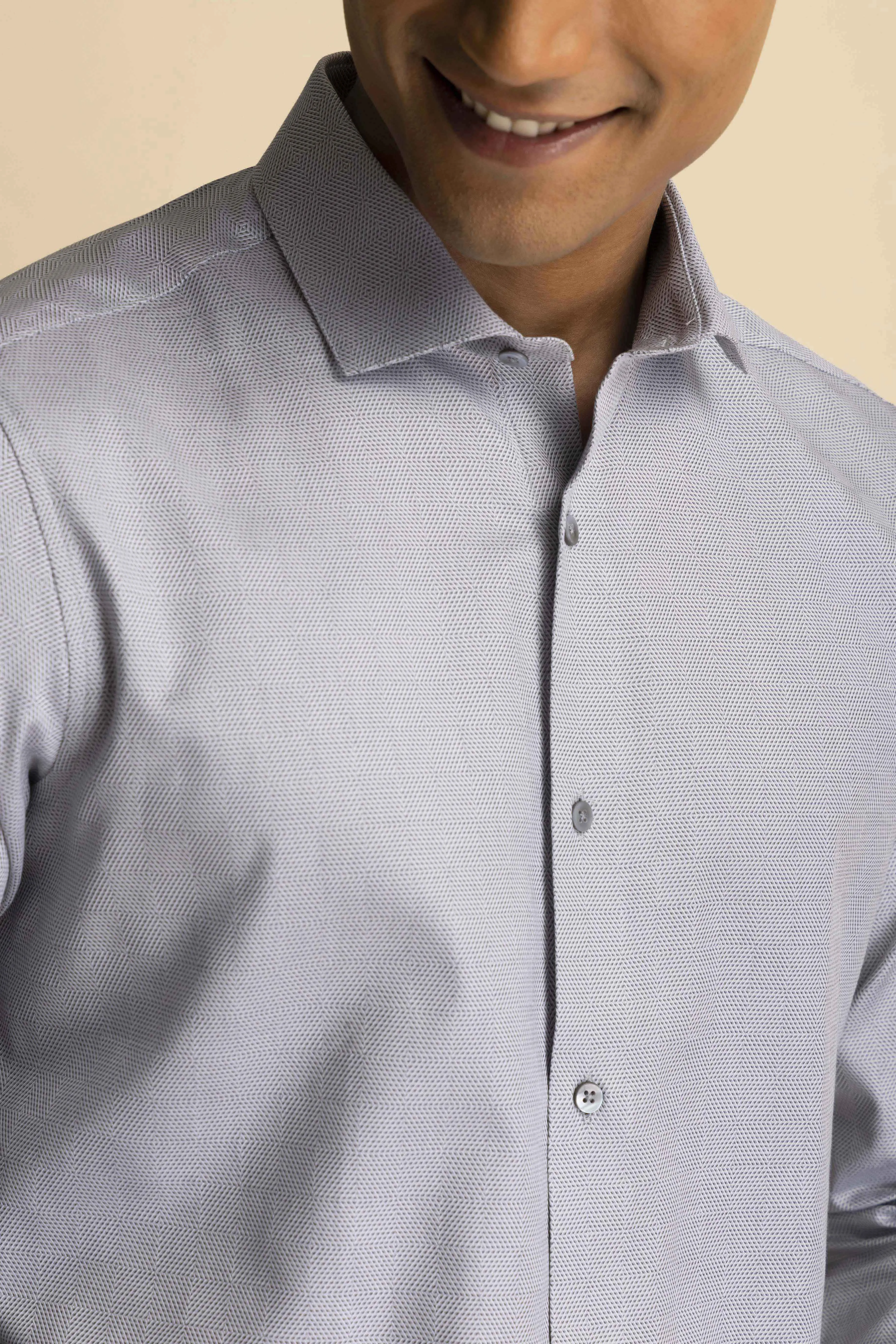 Merger Micro Pattern Shirt