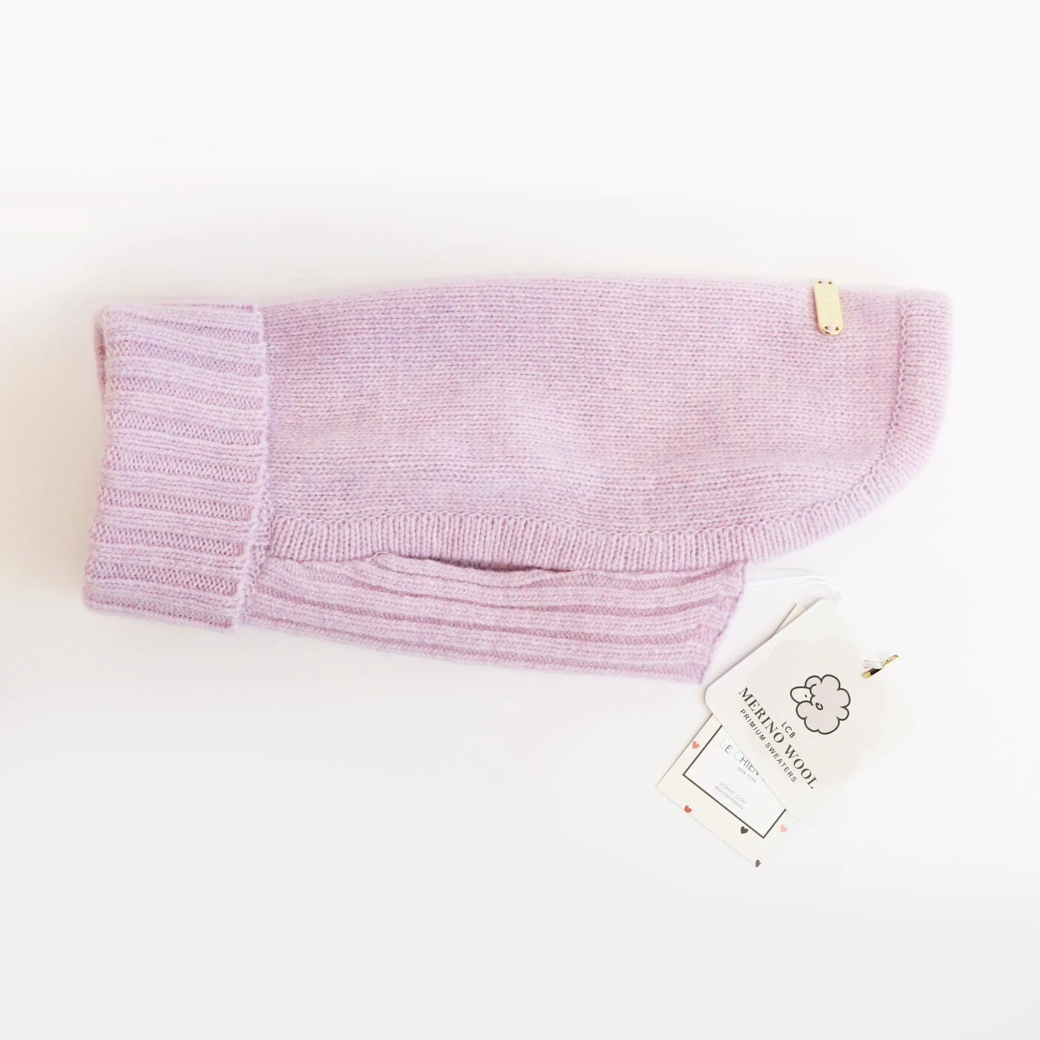 merino lavender sweater - low stock