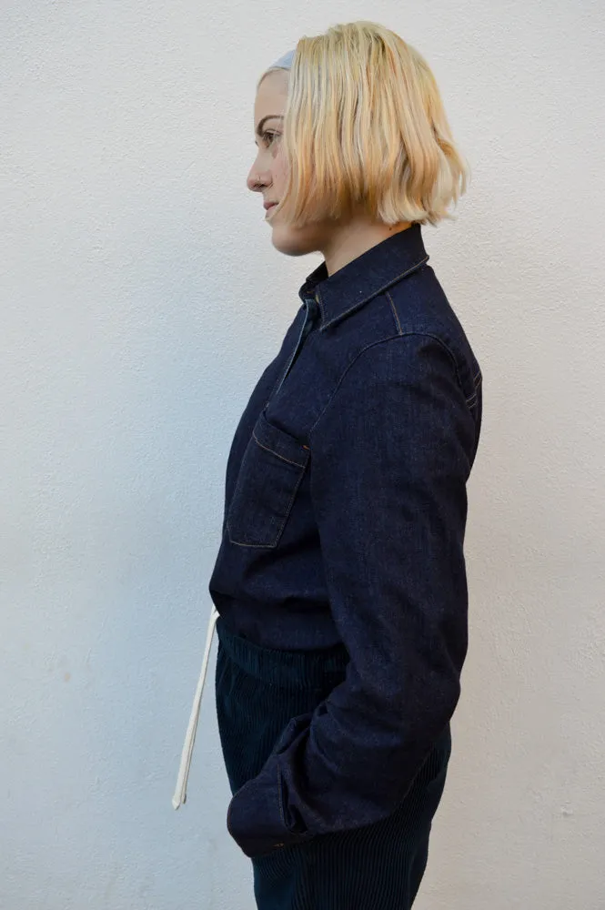 Numph Amber Dark Blue Denim Shirt