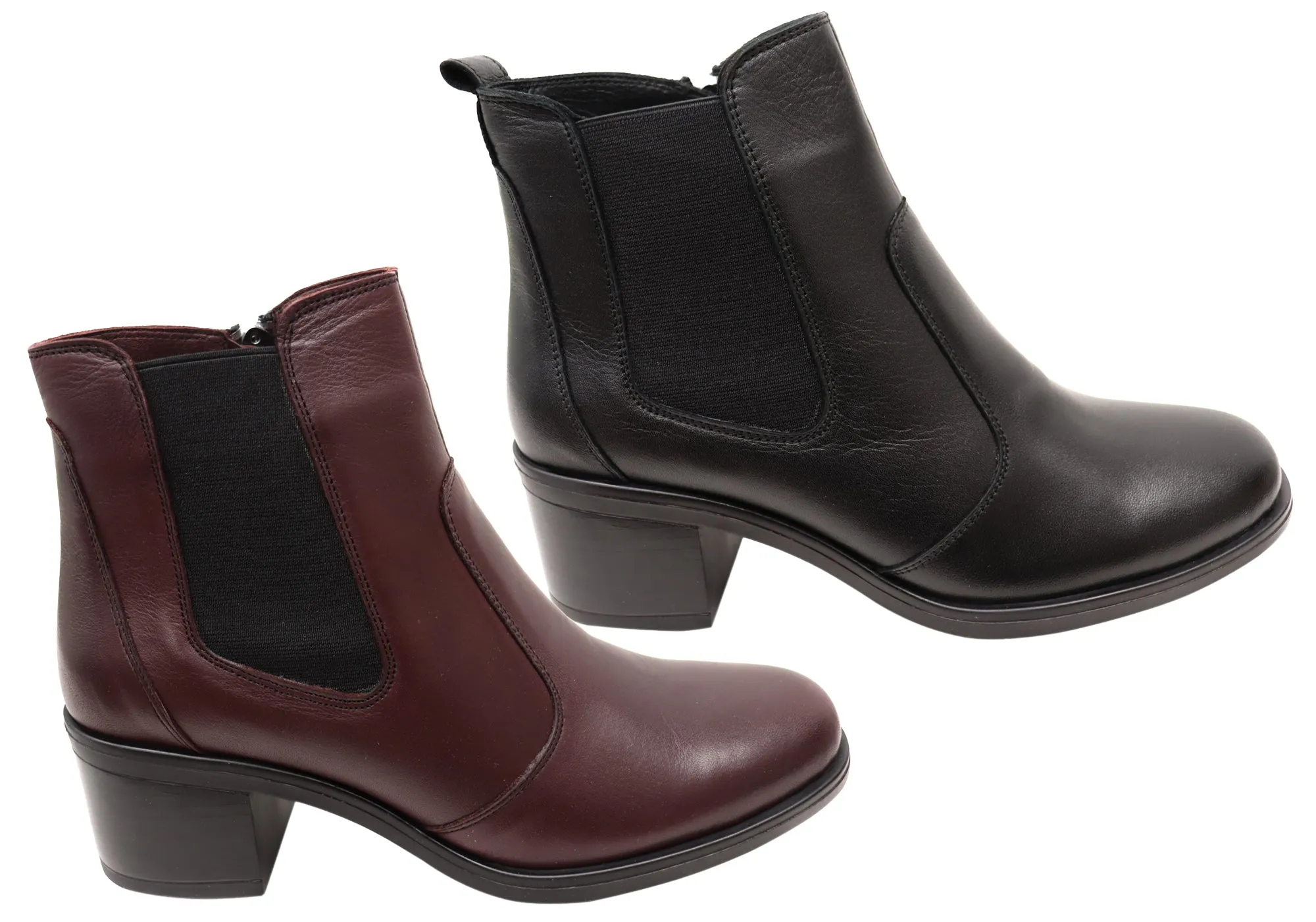 Orizonte Velmer Womens European Comfortable Leather Ankle Boots