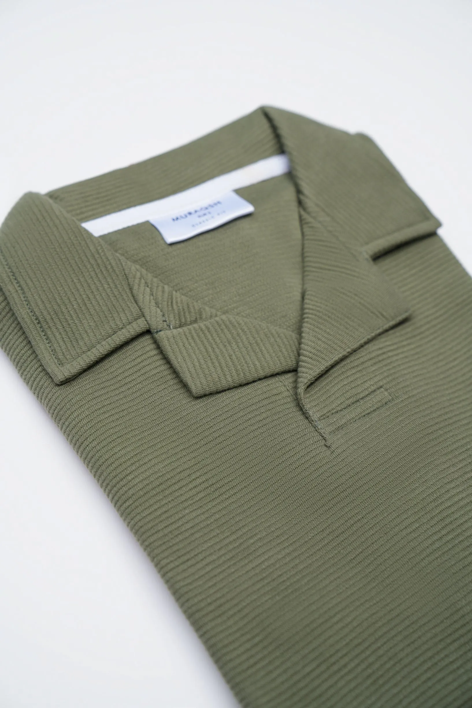 Pack of 3 Waffle Revere Polo Shirts - Olive Drop Needle, Heather Grey & Navy Blue