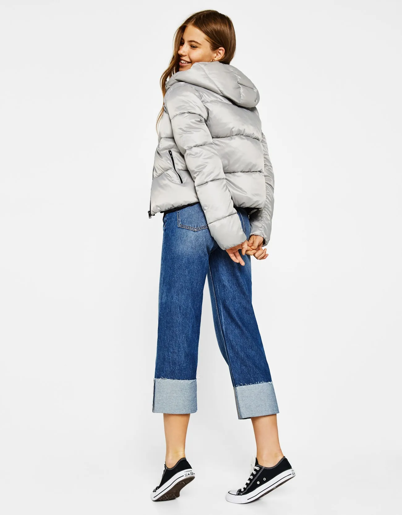 Puffer jacket with hood