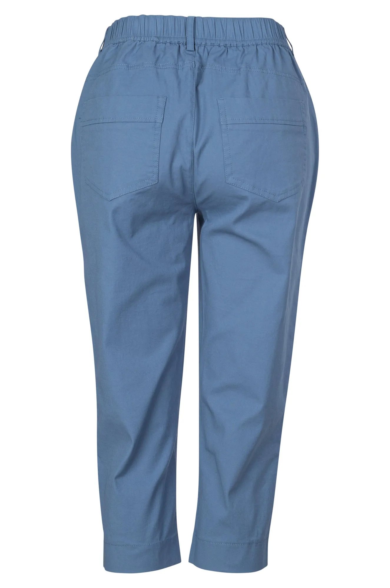 Pull on Mid Calf Pants | SOFT BLUE | 6822A1