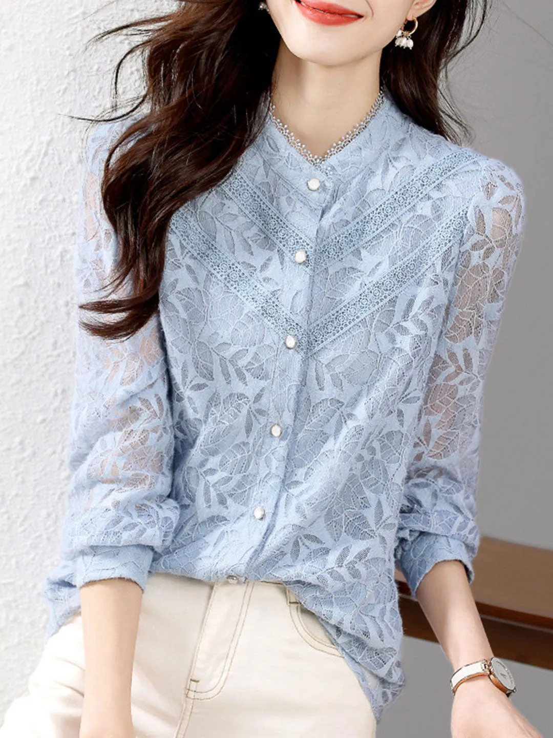 Raya Classic Puff Sleeve Chiffon Shirt