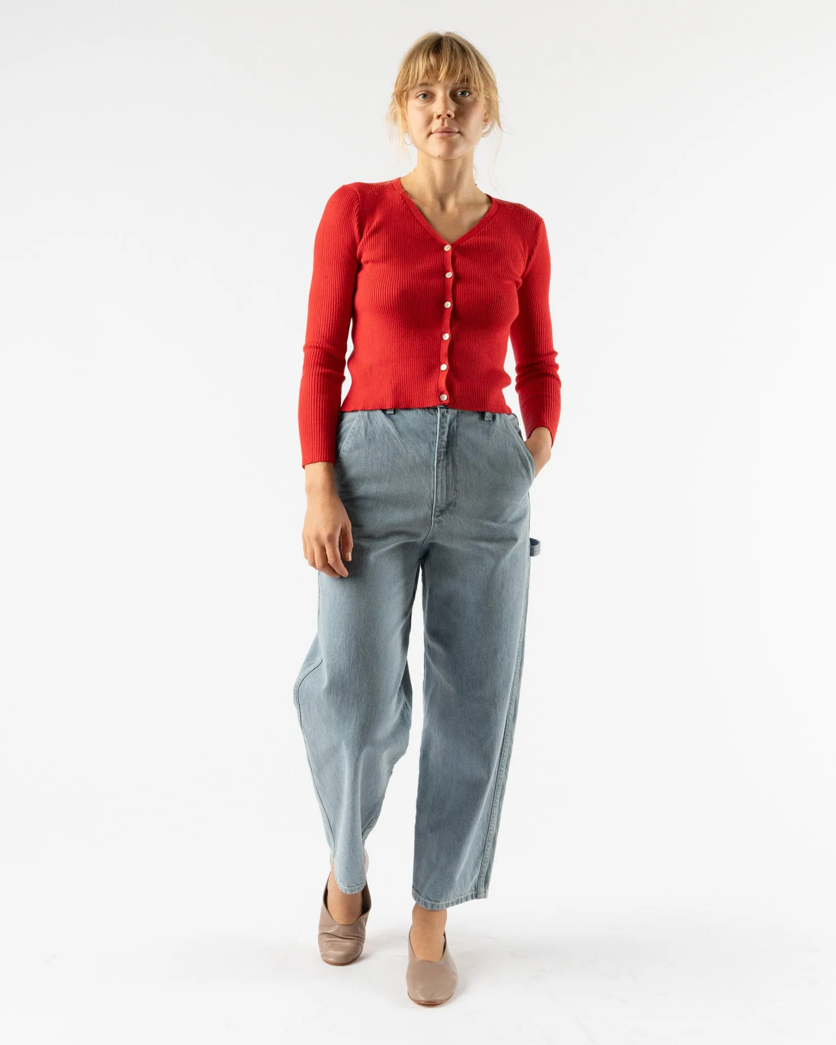 Shaina Mote Nolita Cardigan in Vermillion