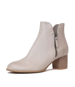 Shiannely Smoke Leather Ankle Boots