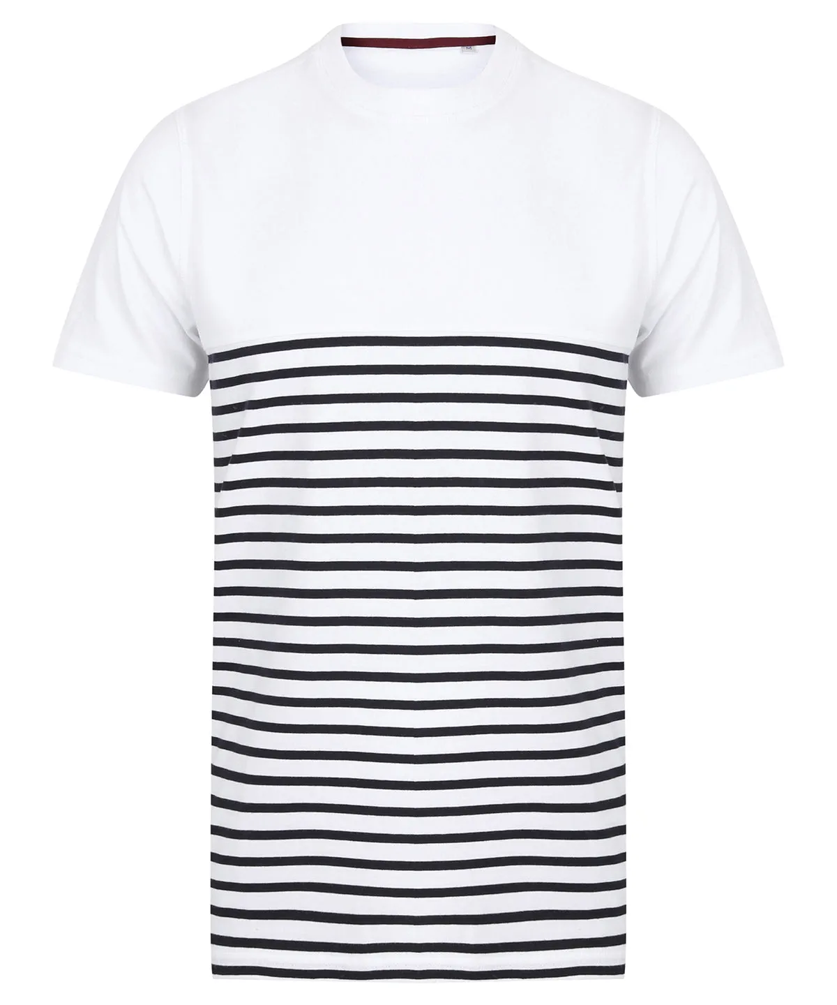 Short-sleeved Breton T | White/Navy