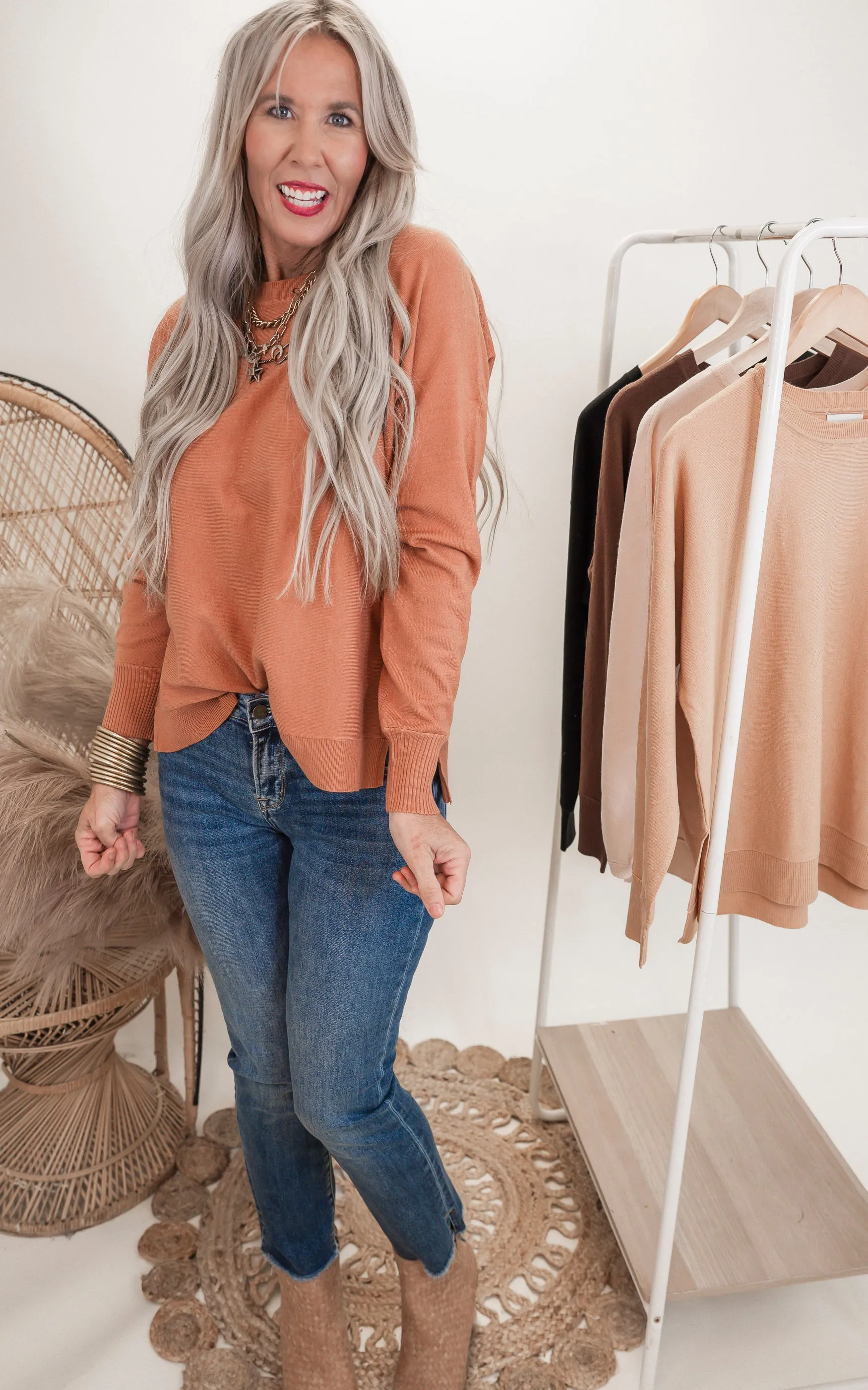 Soft Classic Cut Basic Sweater** - Final Sale