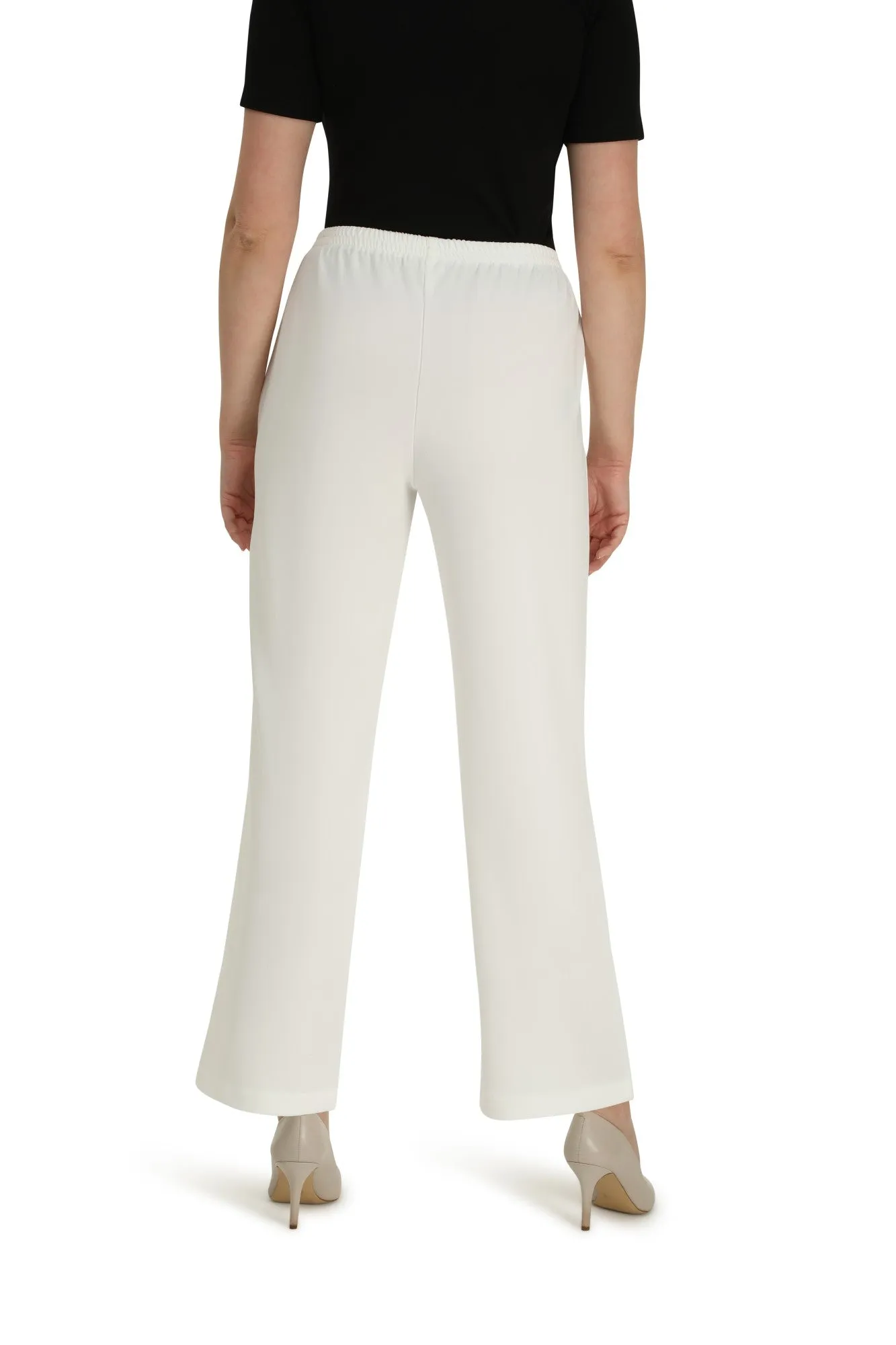 Soft Poly Stretch Pants | IVORY | 8175ZR