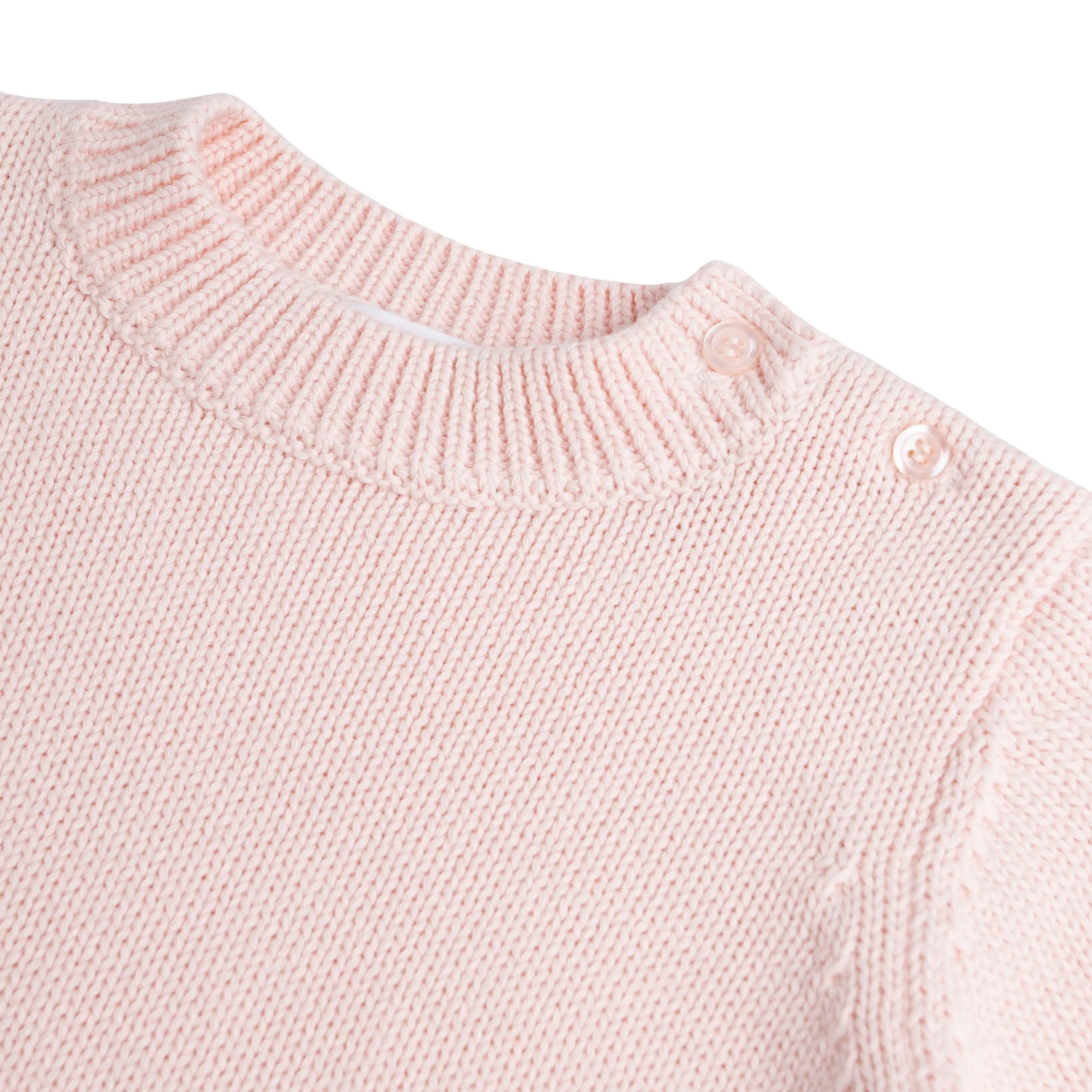 unisex soft pink knit sweater