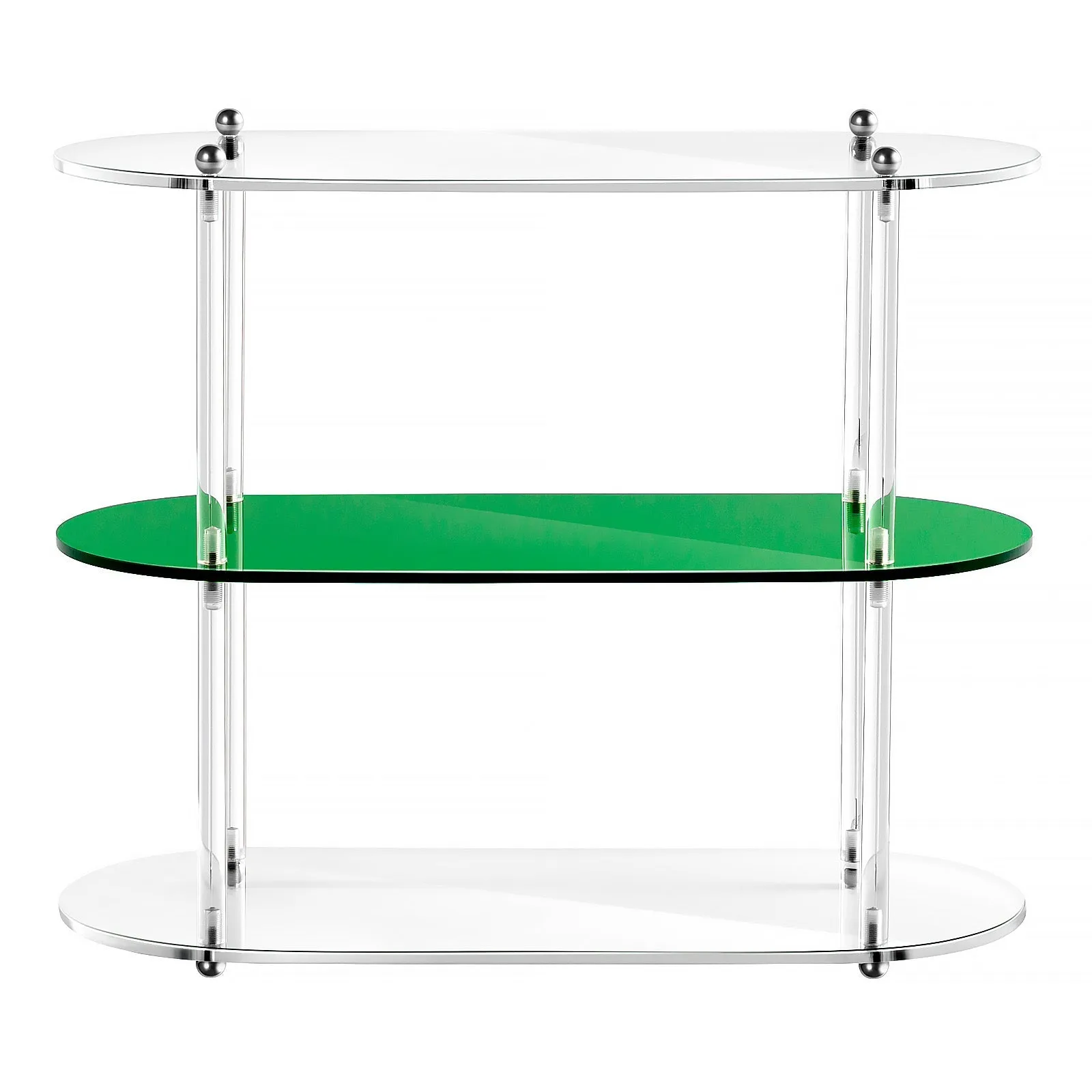 Ventray Home 3-Layers Acrylic Storage Shelf, Green